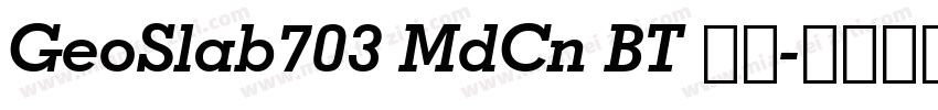 GeoSlab703 MdCn BT 粗体字体转换